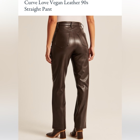 Abercrombie and Fitch Leather Pant NWT - Picture 3 of 4